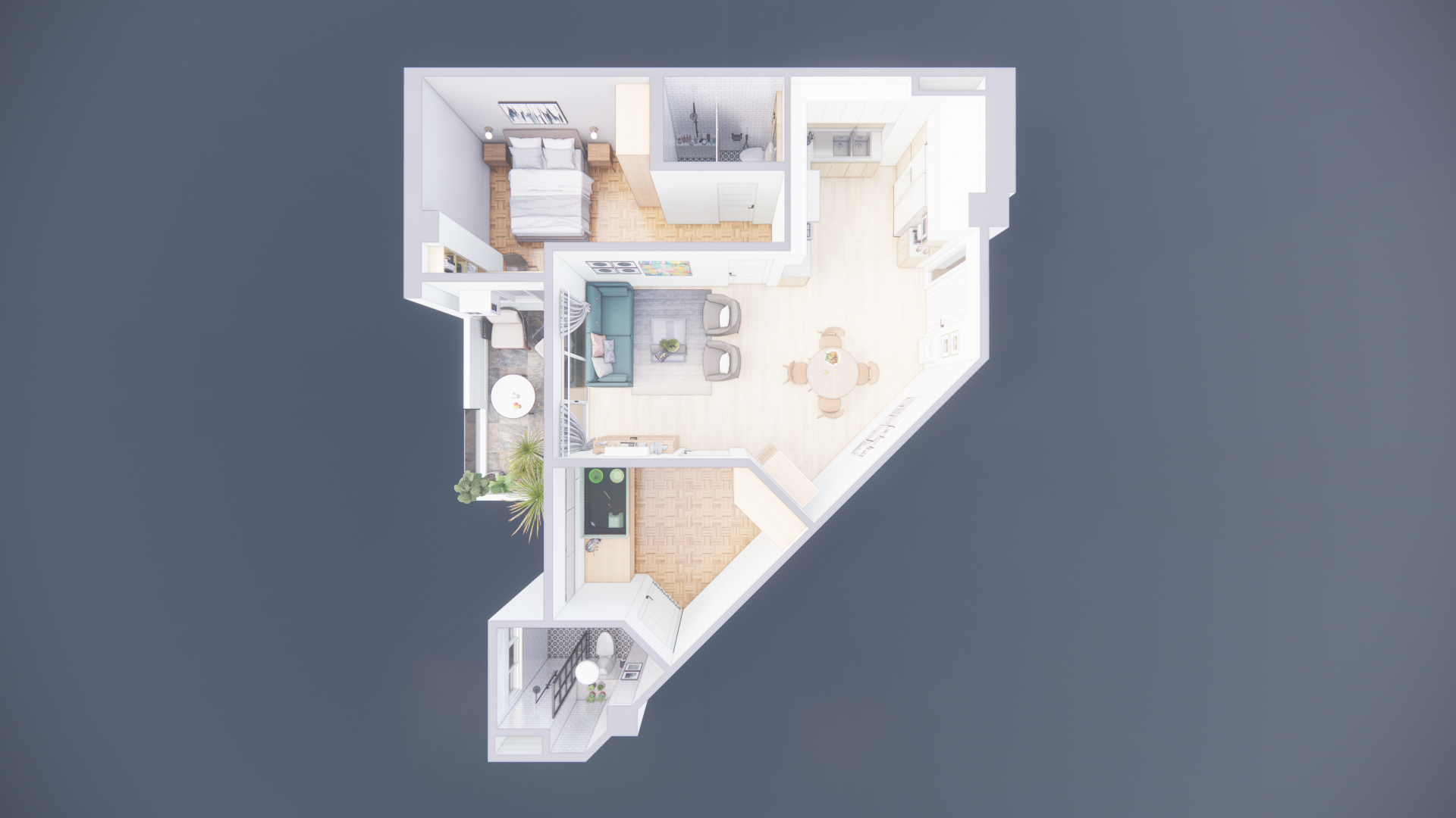 Strata Suites Top View Plan